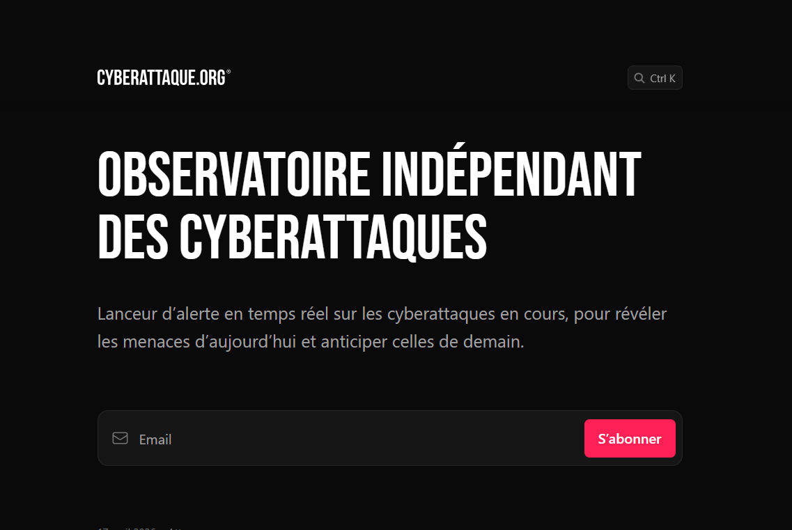 Cyberattaques en temps réel en France