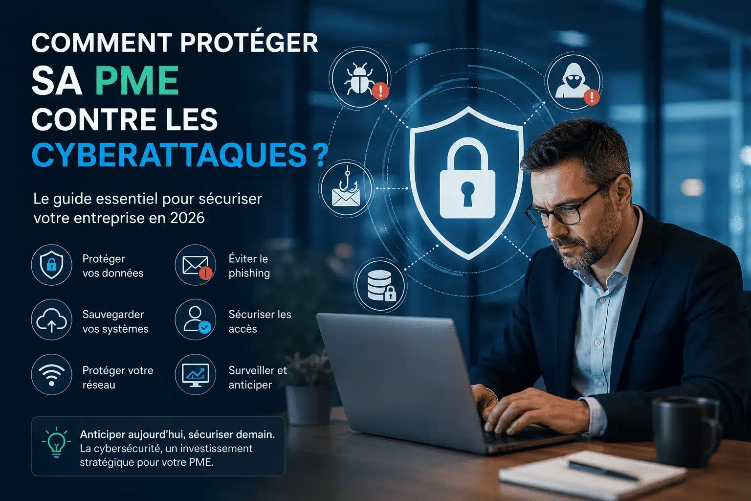 Comment protéger sa PME contre les cyberattaques efficacement
